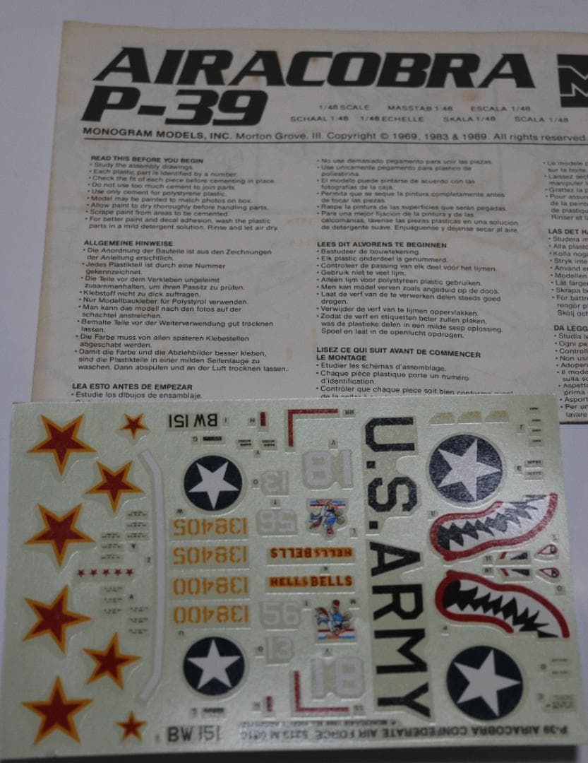 希少　イタレリ他　ソ連第２次大戦戦闘機４機　１／４８・７２　未組立品