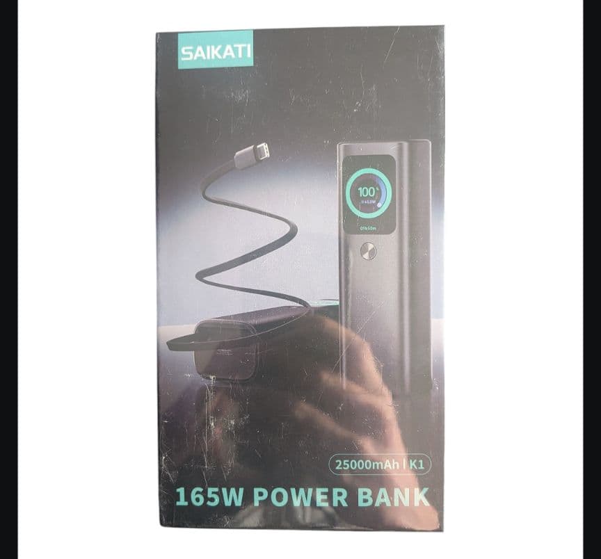 モバイルバッテリー 大容量 165W PC 急速充電　25000mAh大容量