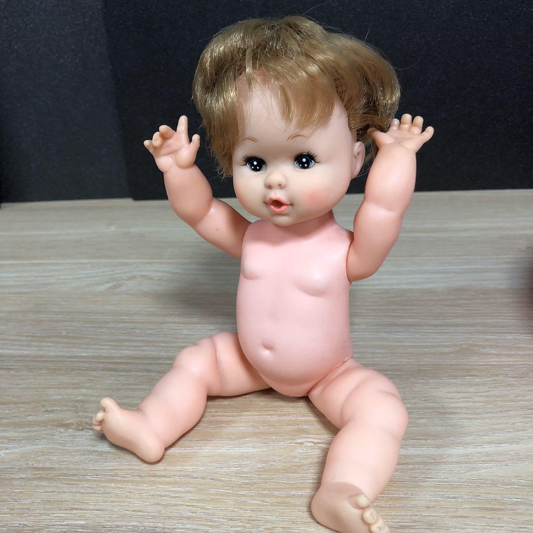 G☆ 昭和レトロ　レトロポップ　鳴る赤ちゃん　ソフビ人形
