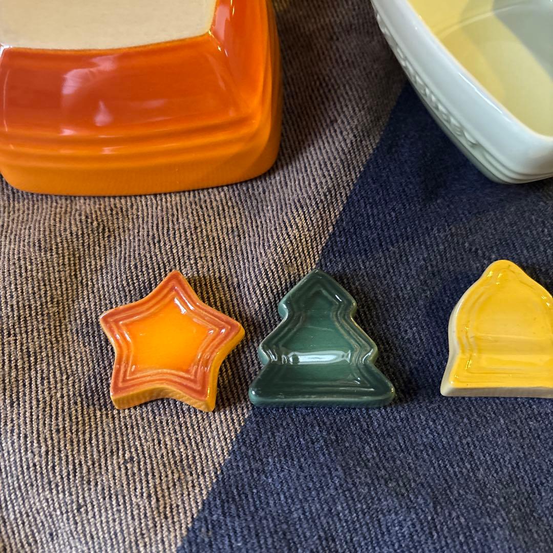 ルクルーゼ小鉢4点と箸置きのセット！