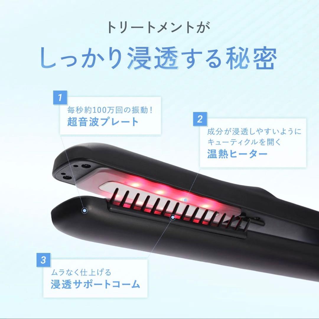 YAMAN 超音波ヘアアイロン グレージュ シャインプロ