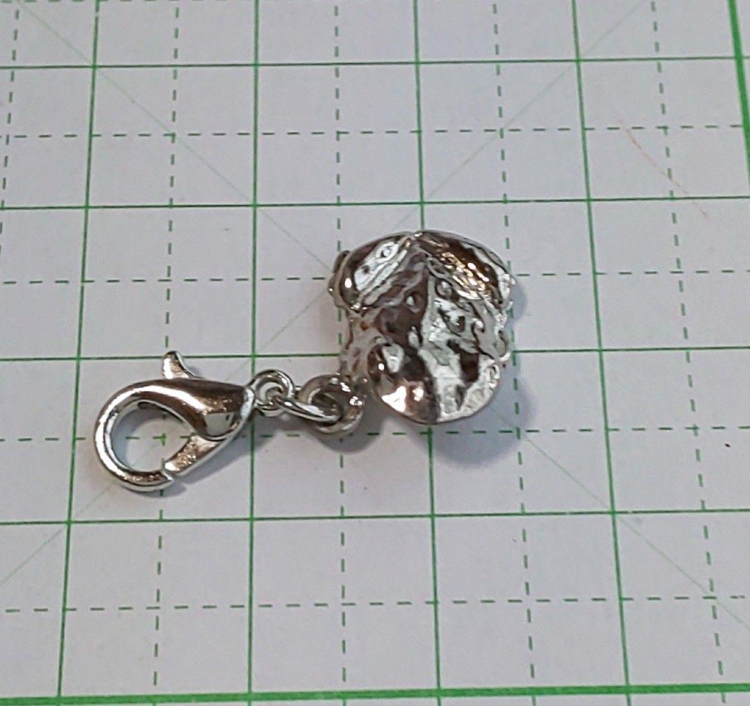 HM　ファスナーチャーム　ジップアクセサリー　シルバー　カエル　蛙
