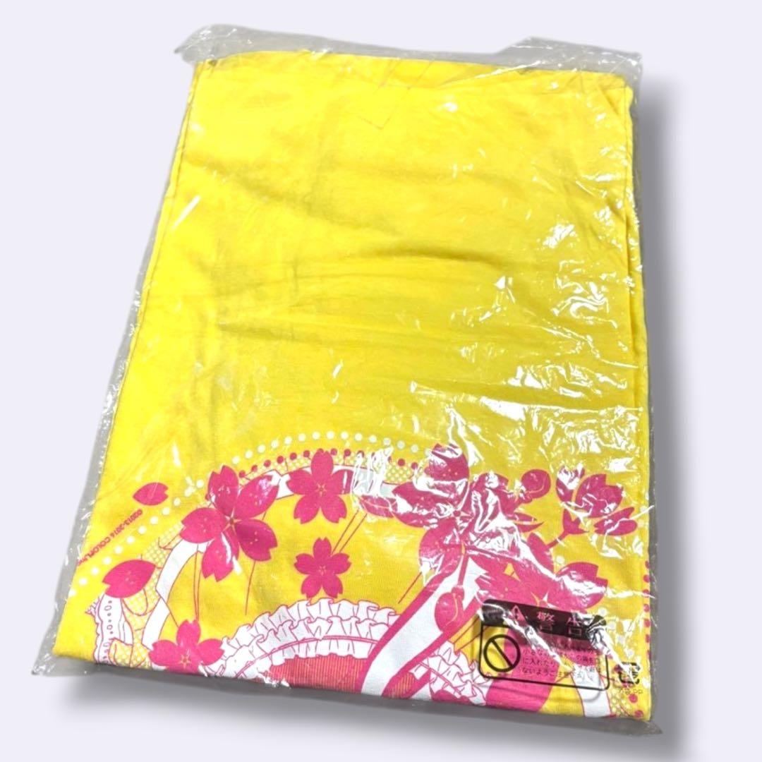 M023【新品限定品】白黒コラボ半袖Tシャツミコト 黄色