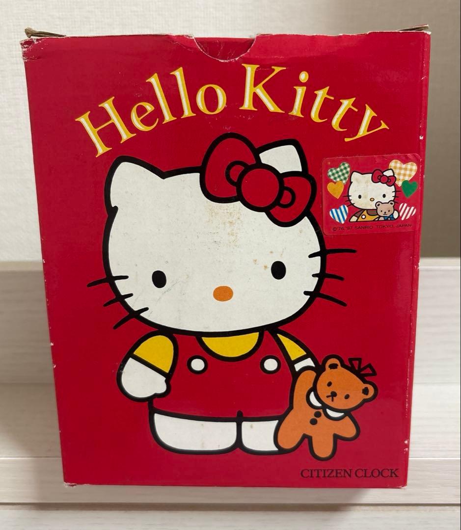 【動作確認済】ハローキティ　目覚まし時計　未使用新品　レトロキティ　レア
