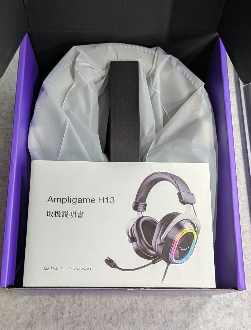 FIFINE ゲーミングヘッドセット H13 有線 リモコン 7.1Ch