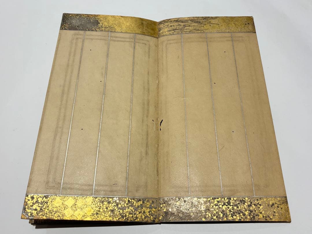 豪華 金銀泥入り料紙 真言宗 奉加帳白帖 江戸時代 1帖｜高野山 弘法大師 和本