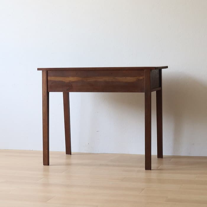 片袖机 古家具 木製 ヴィンテージ 真鍮金具 デスク