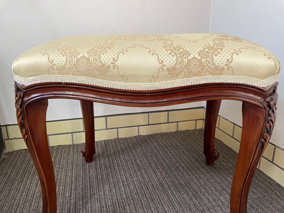 アンティーク スツール 猫脚 オットマン MADE in INDONESIA