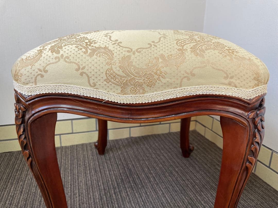 アンティーク スツール 猫脚 オットマン MADE in INDONESIA