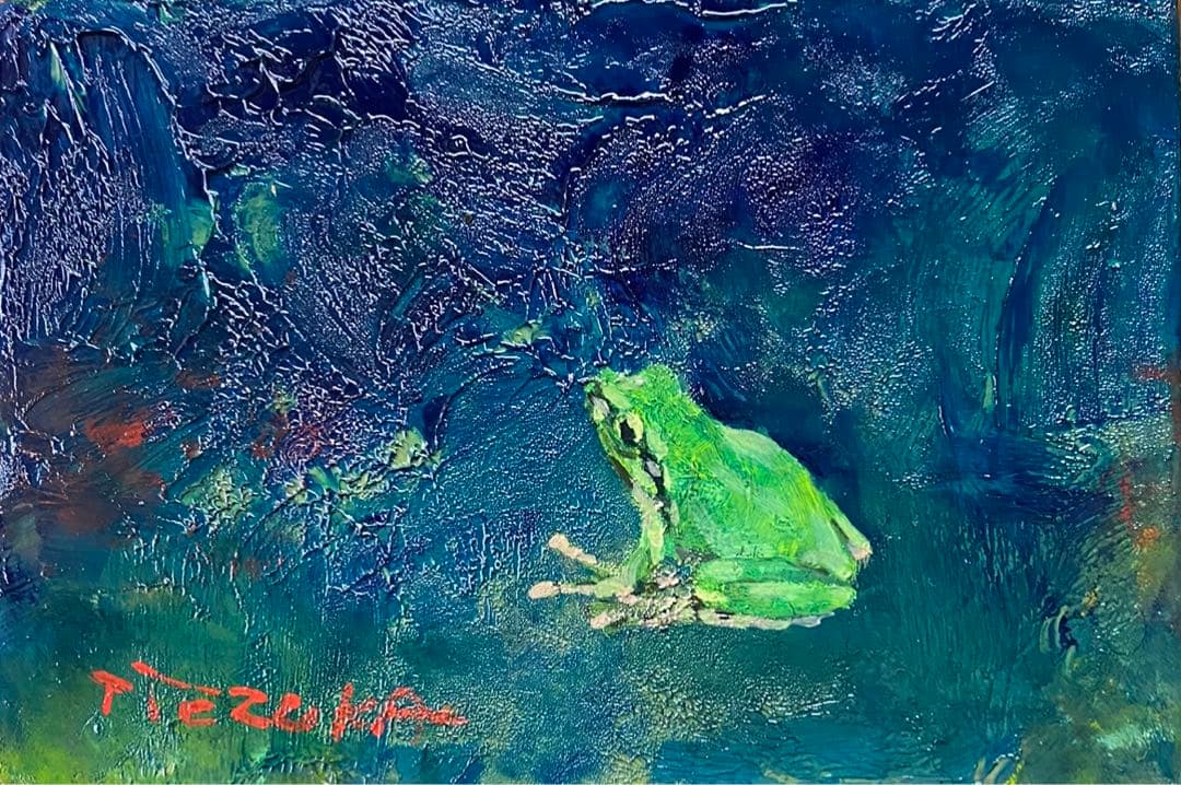 極小の油絵ミニアチュール、サイズはタバコ2〜3個分