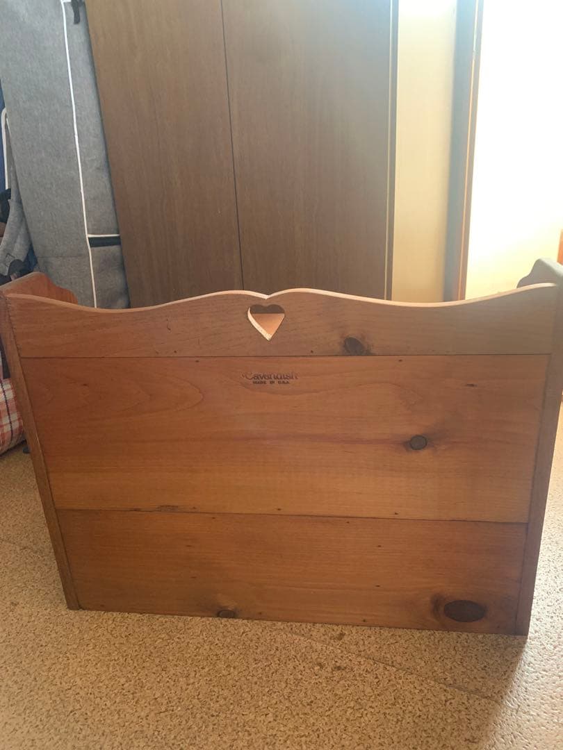 カントリー　ハート　木製　飾り棚