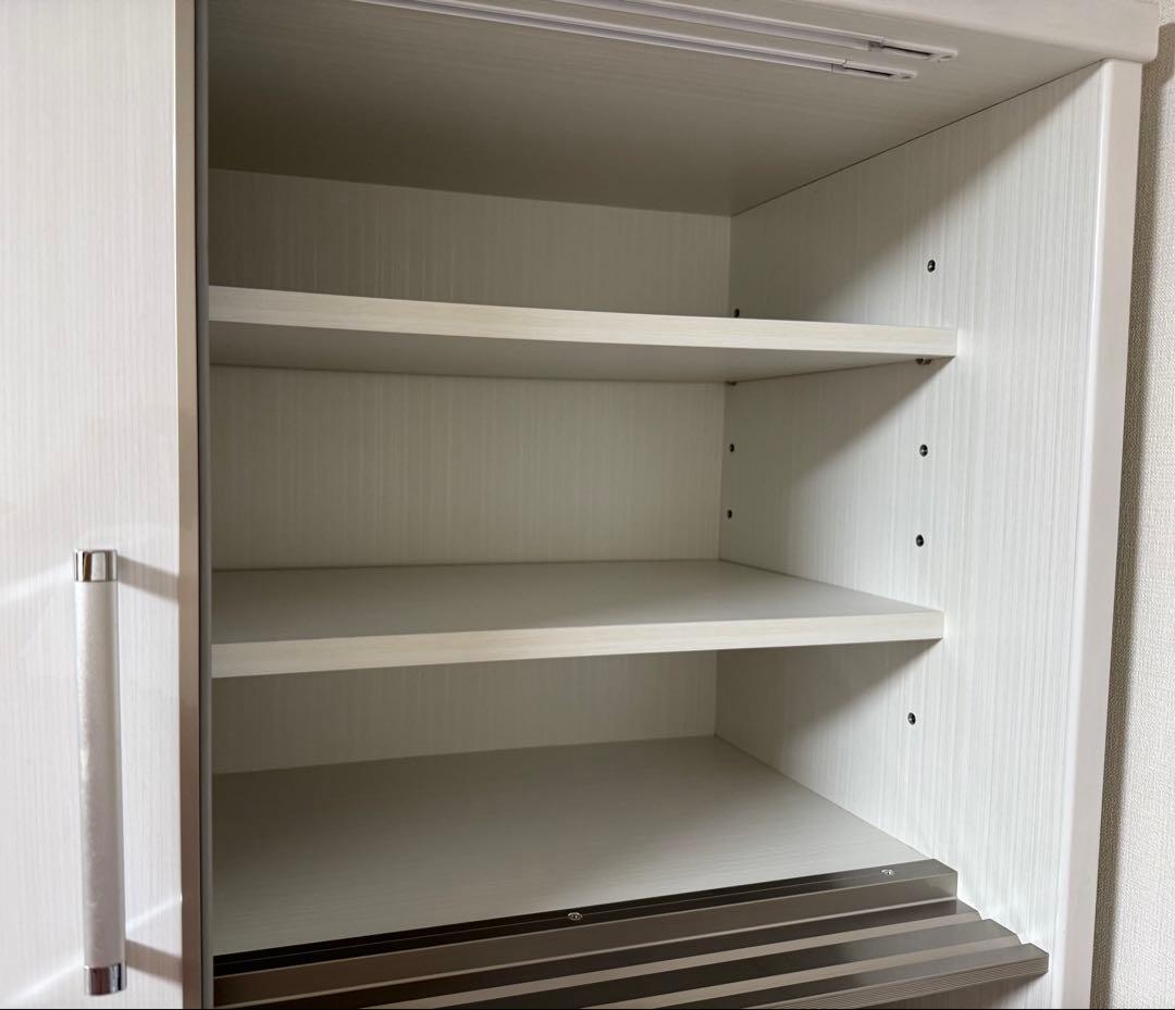 【値引き】ホワイト 大型キッチン収納 ダイニングボード 120 かねたや家具