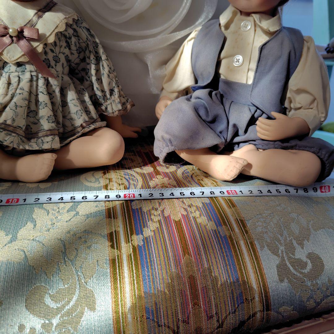 値下げ　ビスクドール　怪我をした女の子　男の子　泣いている2人