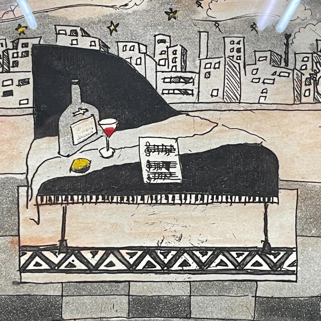 真作保証 Ayuko Kita『PIANO '94』銅版画 EA R8SA65