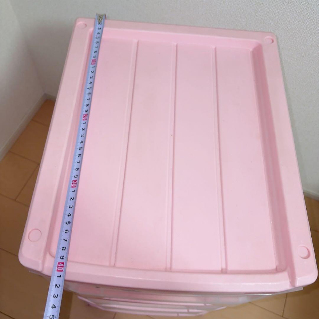 ハローキティ 3段収納ケース ピンク エンジェル レトロ