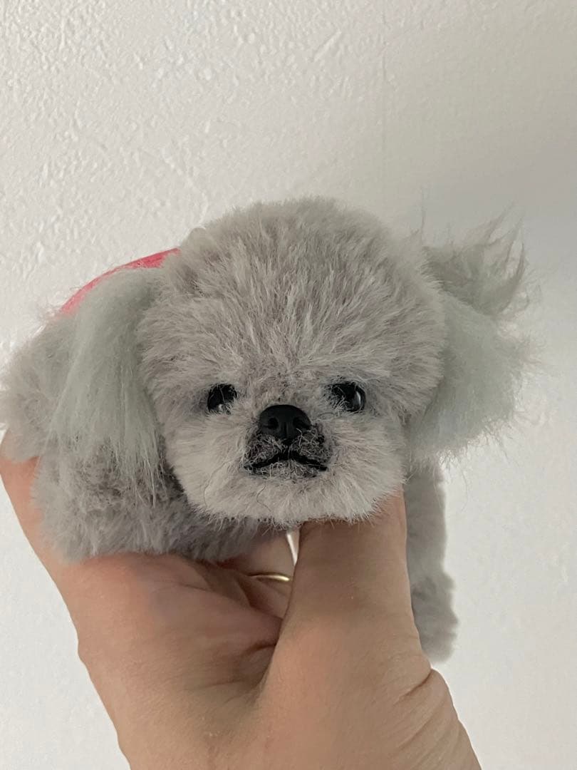 ★ハンドメイド★ いっしょにおでかけ ペキニーズ ぬいぐるみ グレージュ