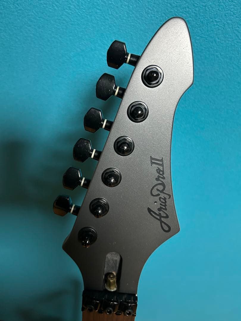 アリアProⅡ マグナ 22フレットタケウチフロイド　配線まだです。