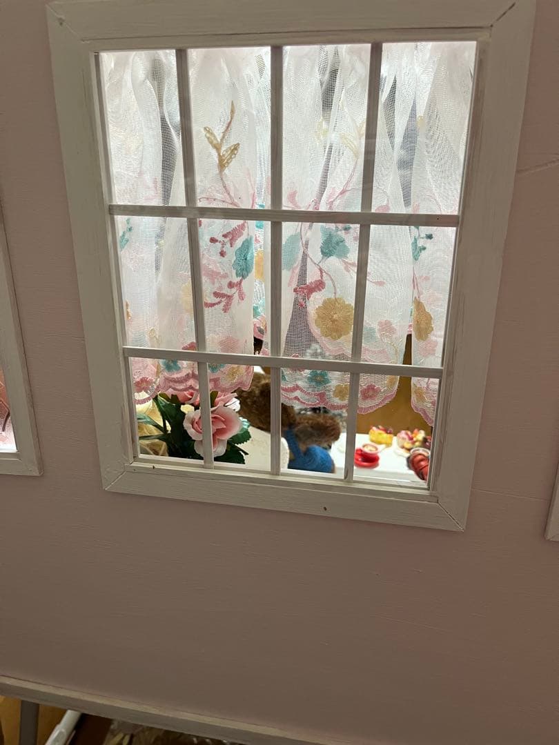 木製　ドールハウス背景ボード　ベッドがあるブライスハウス　リニューアル&SALE