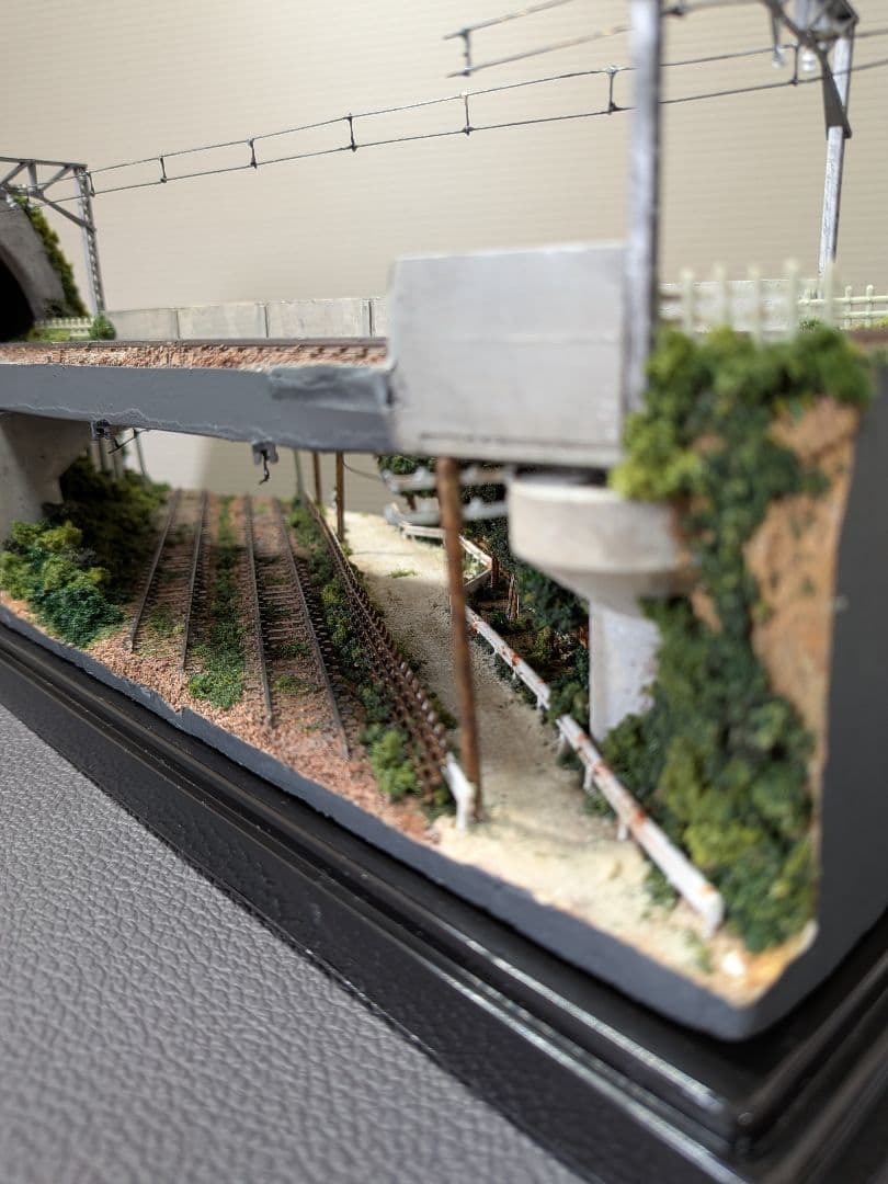 No.69鉄道Nゲージジオラマ車両2両、車、フィギュア、馬付き