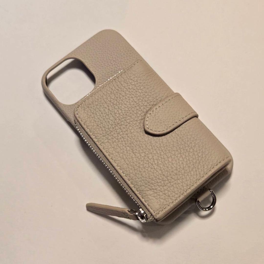 【新品】デミュウDEMIU スマホケース ベージュ iPhone14/16e