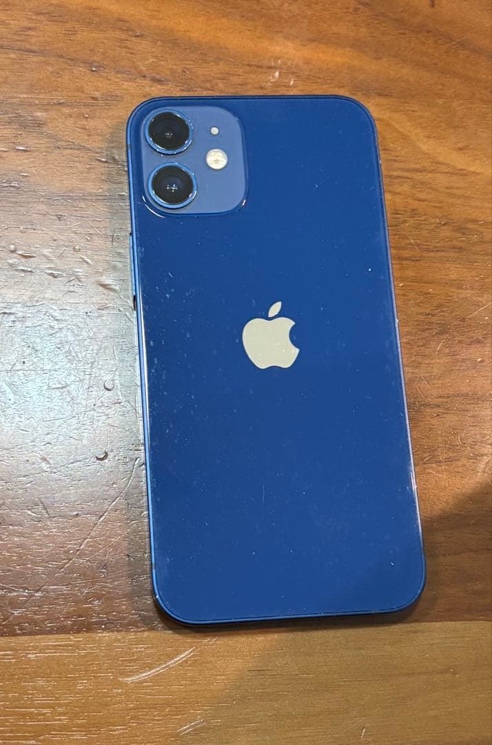 Apple iPhone 12mini 青　希望があればケース付き