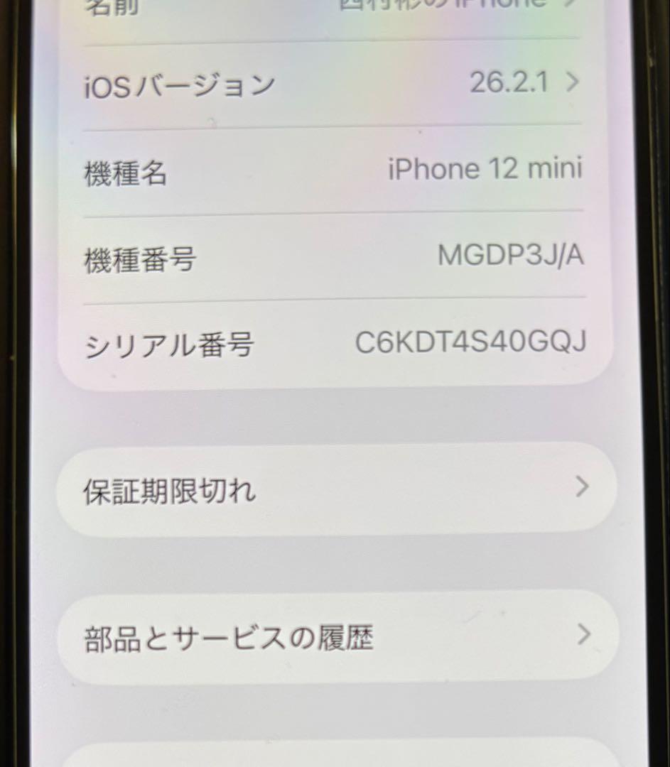 Apple iPhone 12mini 青　希望があればケース付き