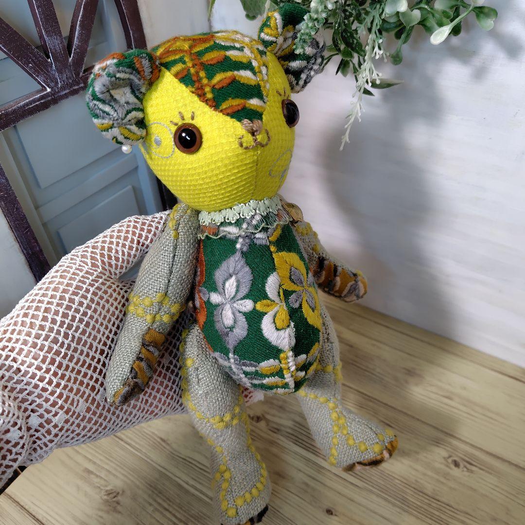 ミナペルホネン＊ハンドメイド＊ぬいぐるみ＊テディベア＊85