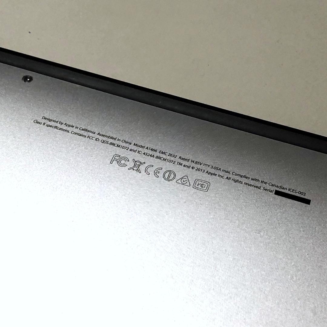 8GB MacBook Air 13インチ Mid 2013 A1466