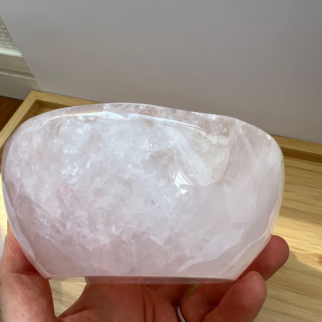 専用　こんぶさん　天然石　ローズクォーツボウル