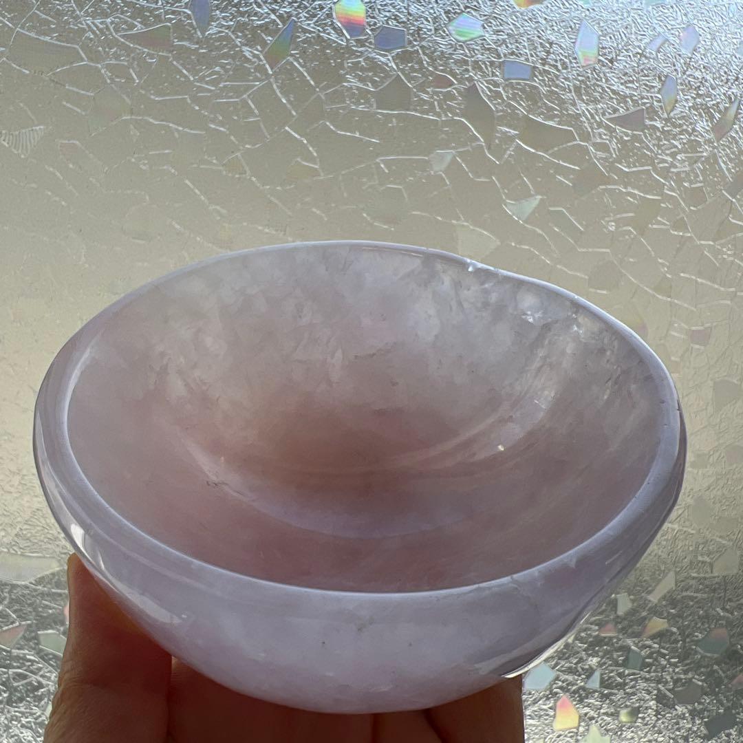 専用　こんぶさん　天然石　ローズクォーツボウル
