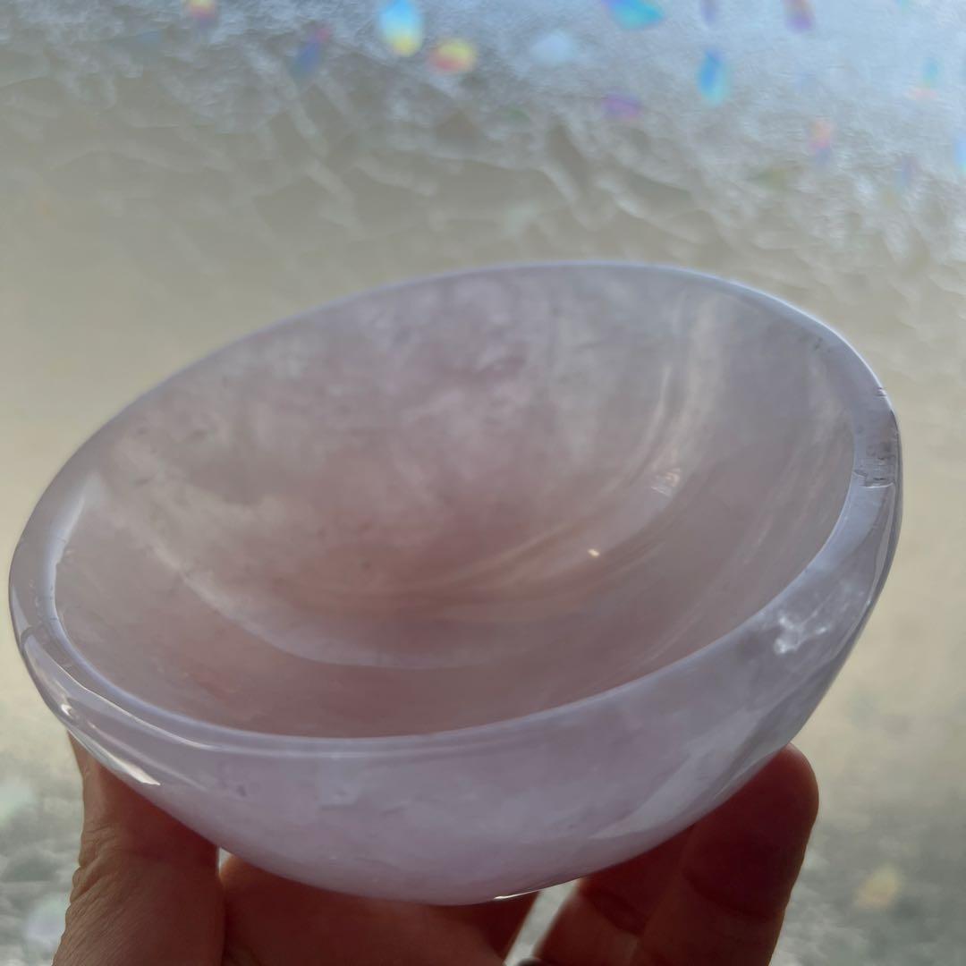 専用　こんぶさん　天然石　ローズクォーツボウル