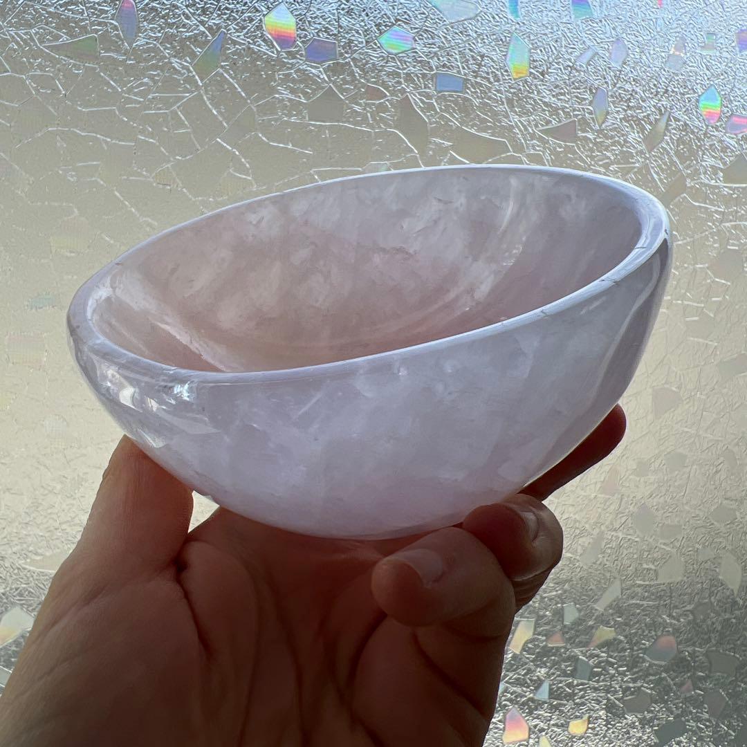 専用　こんぶさん　天然石　ローズクォーツボウル