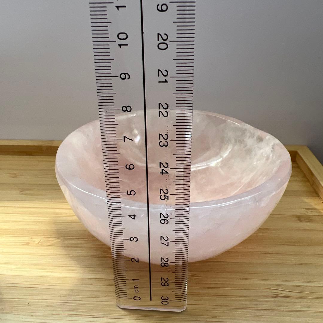 専用　こんぶさん　天然石　ローズクォーツボウル