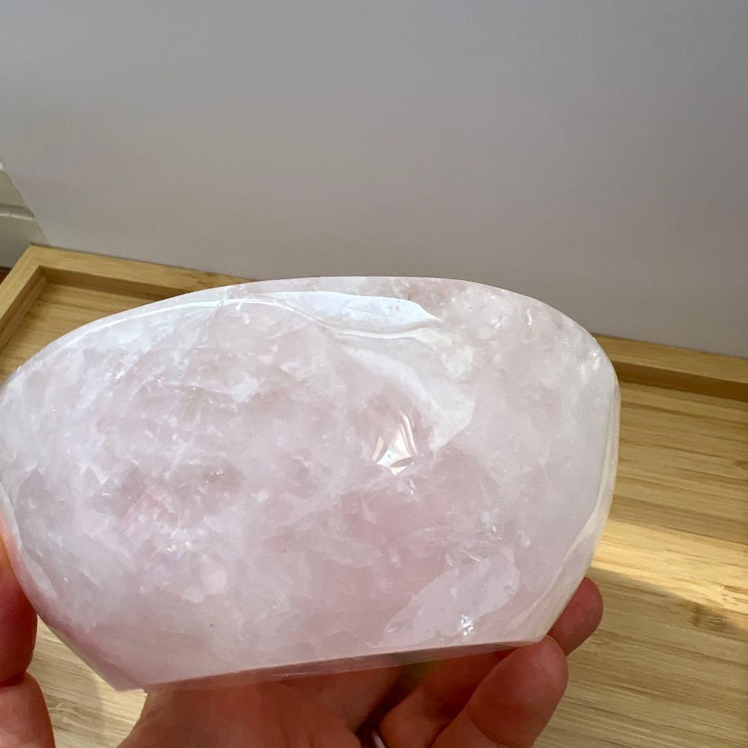 専用　こんぶさん　天然石　ローズクォーツボウル