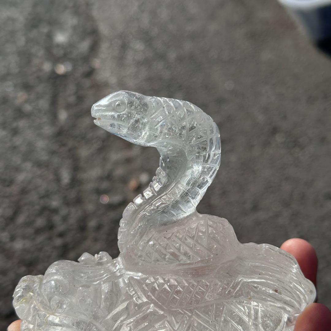 天然石 水晶の玄武様　置物　ご購入前に在庫確認必要G.158