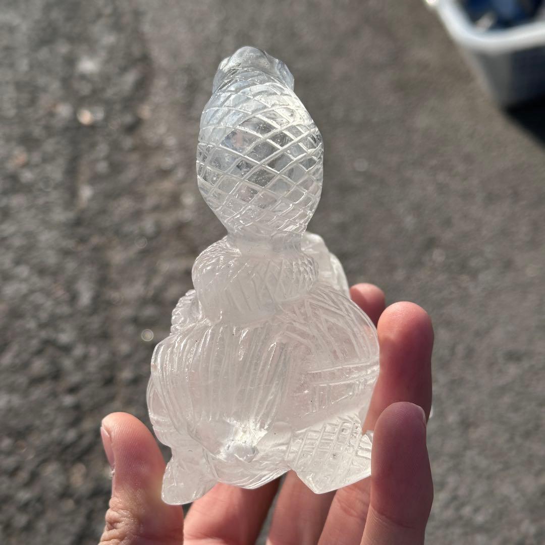 天然石 水晶の玄武様　置物　ご購入前に在庫確認必要G.158