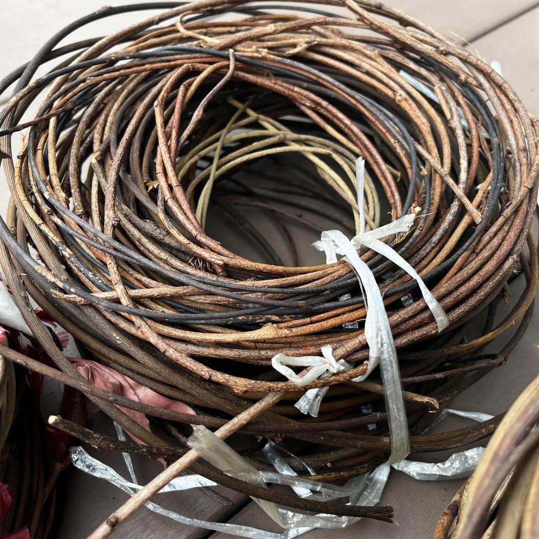 バゴバゴ 西洋あけび 素材 ツル 蔓 ハンドメイド 天然素材　カゴバッグ リース