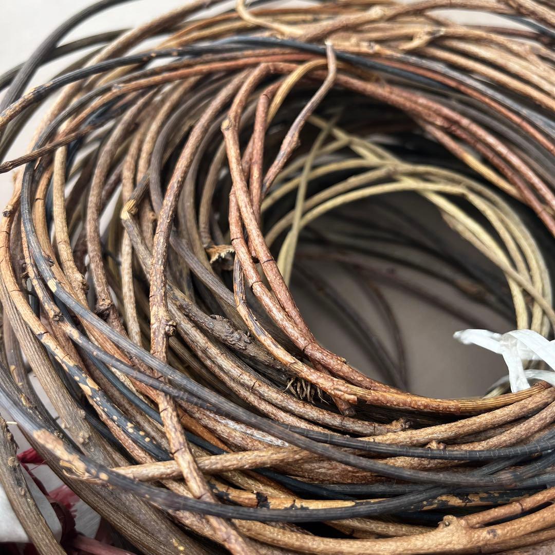 バゴバゴ 西洋あけび 素材 ツル 蔓 ハンドメイド 天然素材　カゴバッグ リース