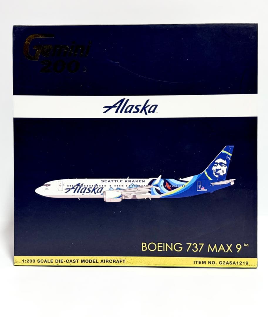 Gemini 1/200 B737 MAX9 シアトル・クラーケン アラスカ航空
