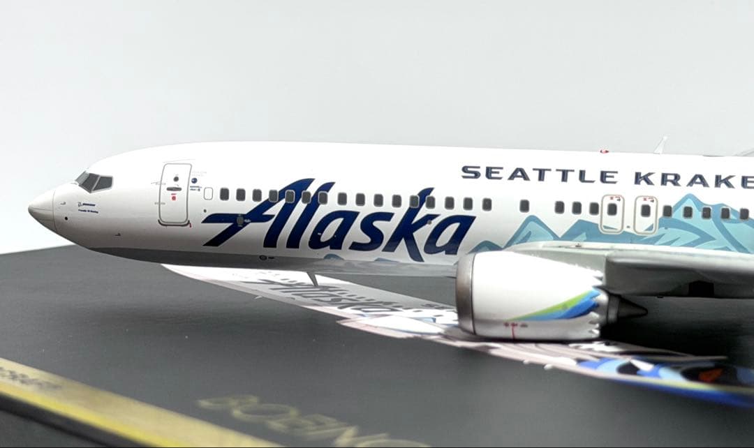 Gemini 1/200 B737 MAX9 シアトル・クラーケン アラスカ航空