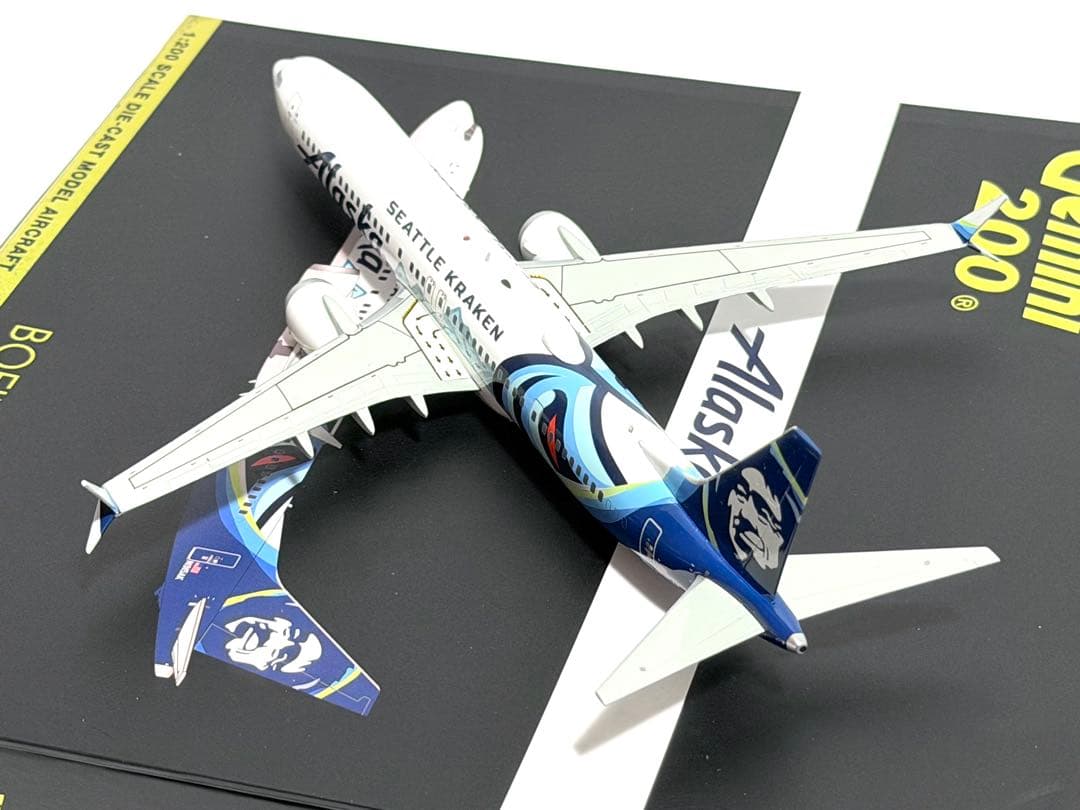 Gemini 1/200 B737 MAX9 シアトル・クラーケン アラスカ航空