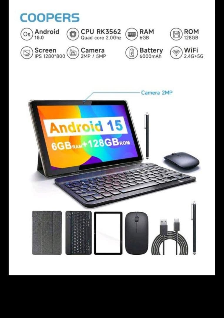 Coopers YQ10S Max Android 15 タブレット 10インチ