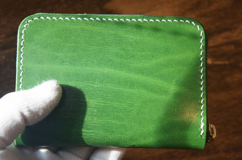 【送料無料】ルガトショルダーのミニラウンドファスナー【パロットグリーン】