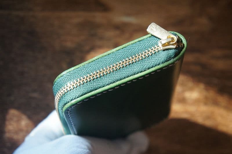 【送料無料】ルガトショルダーのミニラウンドファスナー【パロットグリーン】