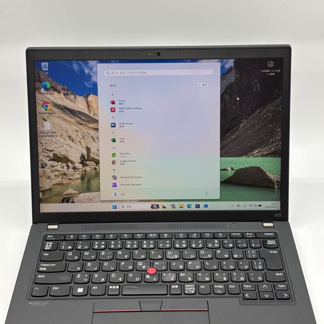 Windowsノート本体 ThinkPad X13 Gen2a AMD Ryzen5 PRO5650U 5