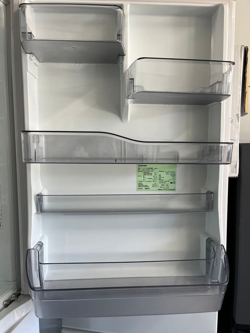 TOSHIBA 冷蔵庫 GR-U41GK 411L 2022年製