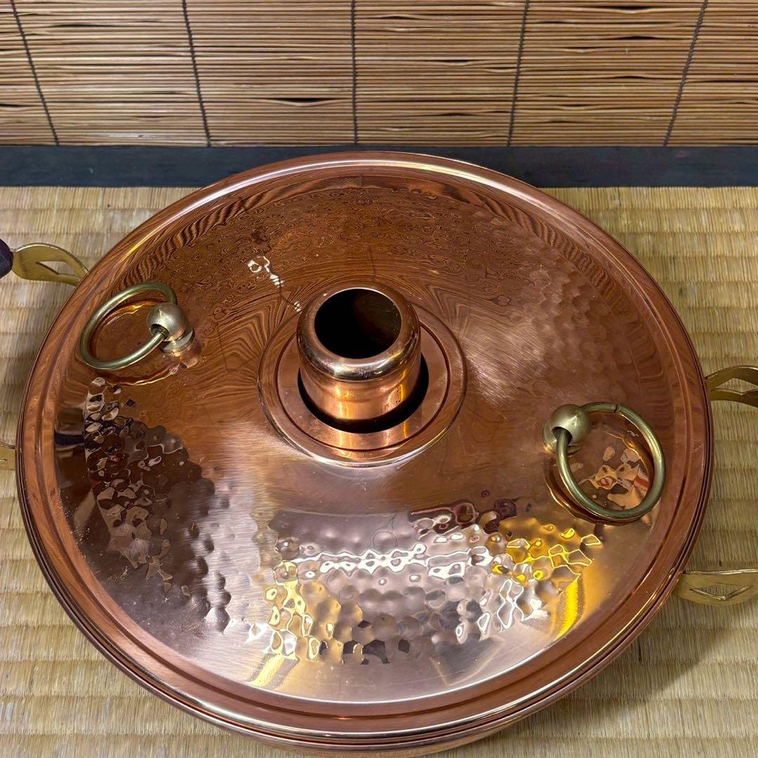 C- 1519▲銅製　しゃぶしゃぶ鍋とアイスペール