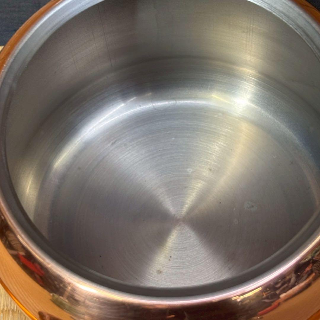 C- 1519▲銅製　しゃぶしゃぶ鍋とアイスペール