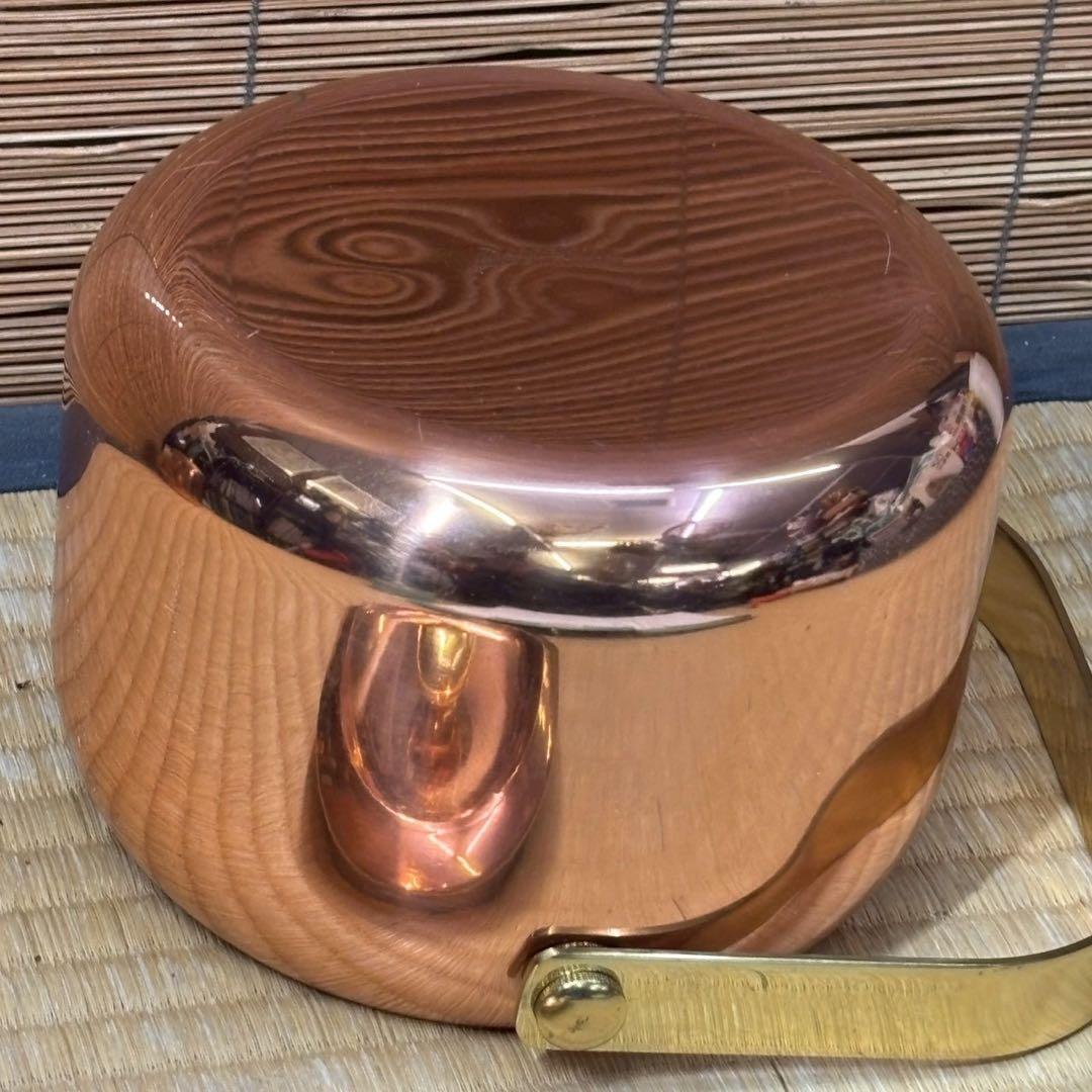 C- 1519▲銅製　しゃぶしゃぶ鍋とアイスペール