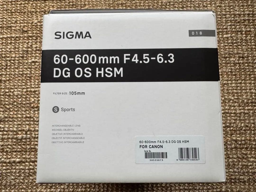 極美品！SIGMA 60-600mm F4.5-6.3 DG OS HSM
